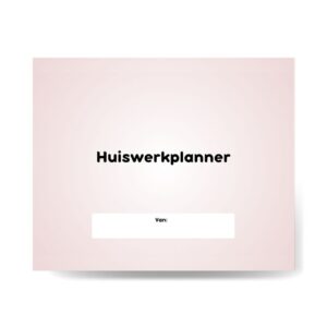 Huiswerkplanner pink