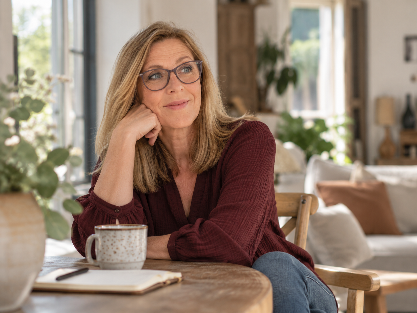 Elinde van der Laan in een rustig persoonlijk moment thuis.